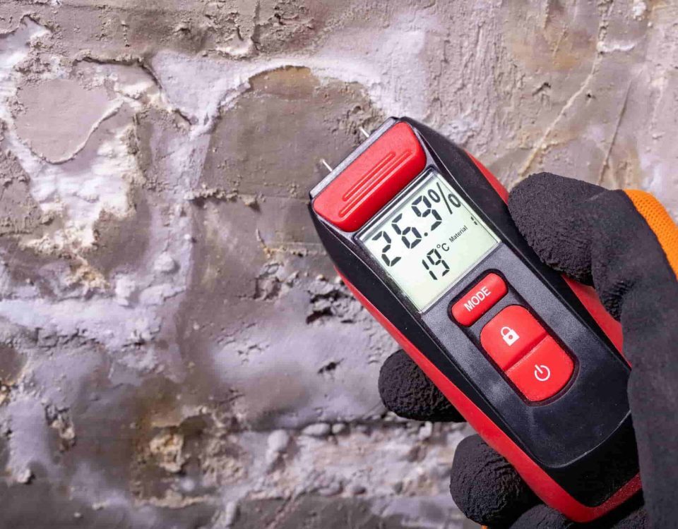 Aufsteigende Feuchtigkeit in der Wand